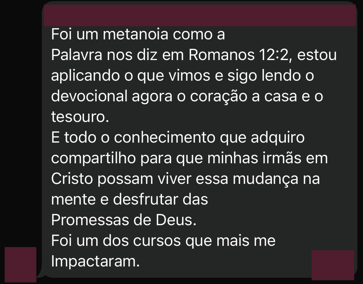 Testemunho anônimo de aluna 4