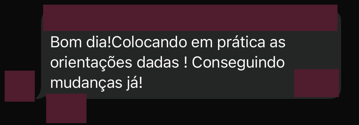 Testemunho anônimo de aluna 8