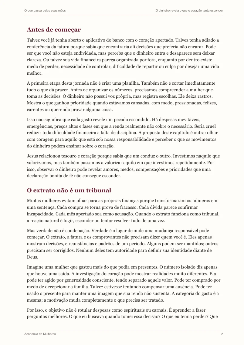 Amostra: página de leitura do capítulo
